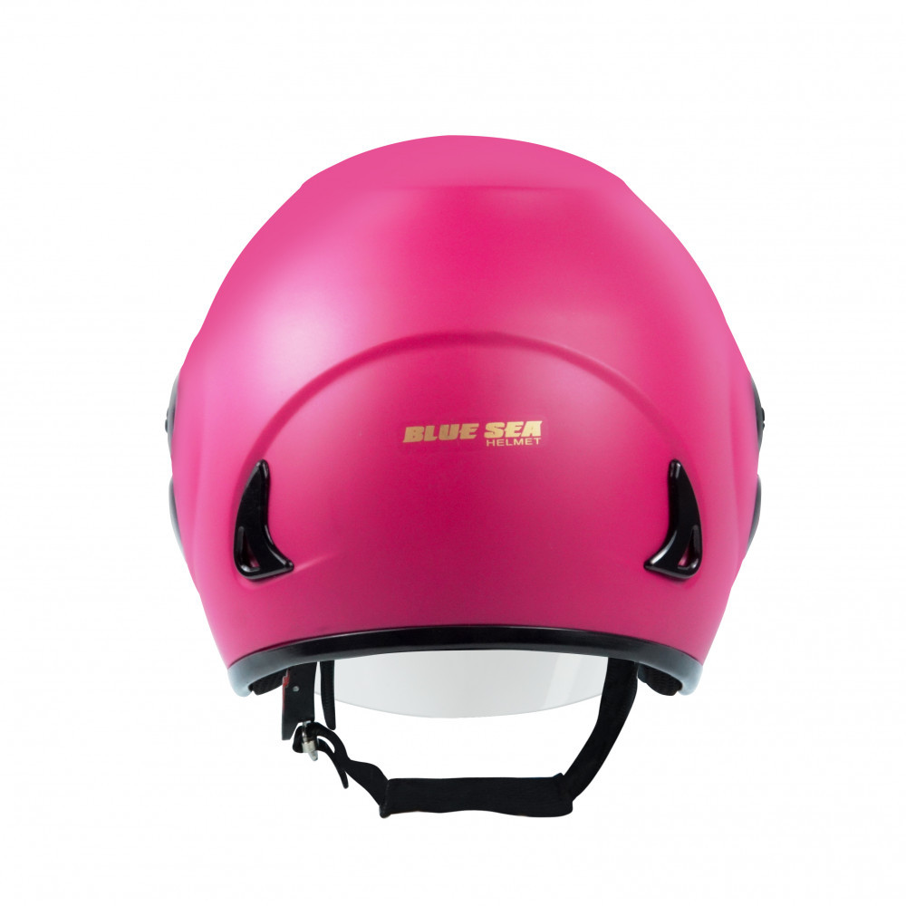 Mũ Bảo Hiểm 3/4 Đầu Có Kính Blue Sea A102K - Màu Hồng Đậm