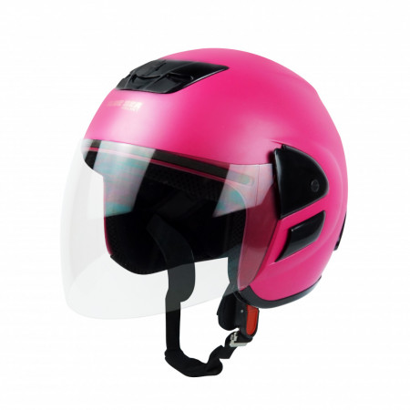 Mũ Bảo Hiểm 3/4 Đầu Có Kính Blue Sea A102K - Màu Hồng Đậm