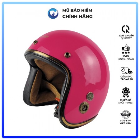 Mũ Bảo Hiểm 3/4 đầu Blue Sea BL34A101 - Kính Rời M139 - Sơn Cao Cấp - Hàng chính hãng