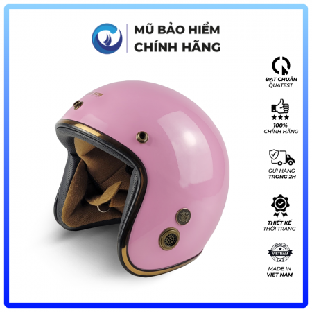 Mũ Bảo Hiểm 3/4 đầu Blue Sea BL34A101 - Kính Rời M139 - Sơn Cao Cấp - Hàng chính hãng