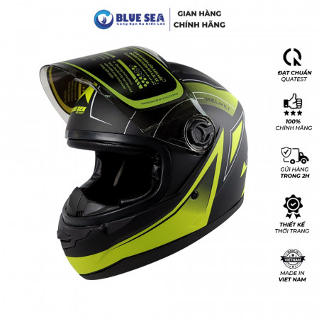 Mũ Bảo Hiểm Fullface A105 Màu Xanh Chuối Mờ